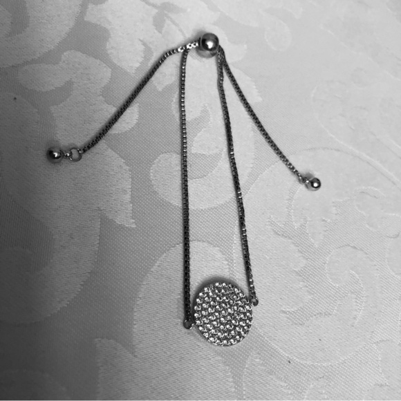 Park Lane Ventura Silver Round Pave Necklace and Bracelet - Picture 8 of 16